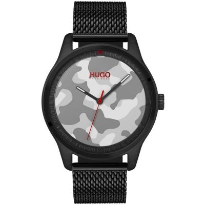 HUGO Montre  1530052 - Montre Maille Milanaise Noir Homme