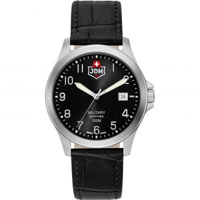  Montre Homme JDM Military Alpha I - JDM-WG001-01 Bracelet Cuir Noir