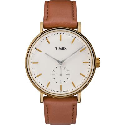 TIMEX WATCHES Timex Homme Analogique Quartz Montre avec Bracelet en Cuir TW2R37900