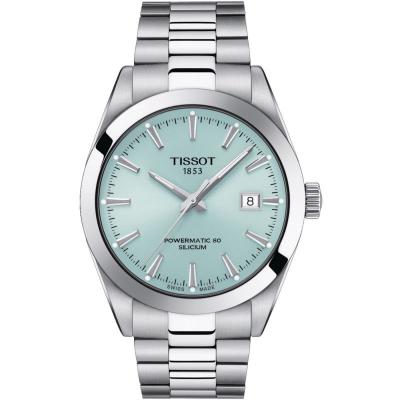 TISSOT Montre automatique Gentleman Bleu clair T1274071135100
