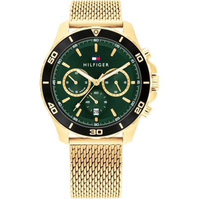 TOMMY HILFIGER Montre Homme  Jordan 1792093 - Bracelet Acier Dor&eacute;
