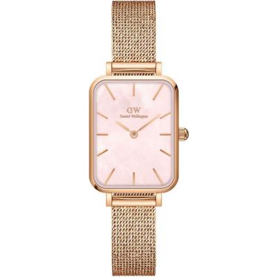 DANIEL WELLINGTON  DW Montre Quadro Pressed Melrose 20x26mm Rose Gold