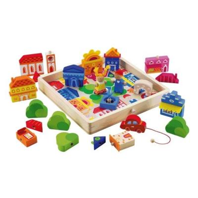 SEVI  - 81662 - puzzle en bois - play puzzle ville 