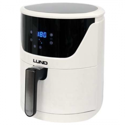 LUND Friteuse &agrave; air chaud  - 5.7L - 1800 watts - Blanc