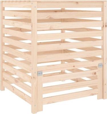 VIDAXL Composteur 82,5x82,5x99,5 cm Bois massif de pin  - Natural pine