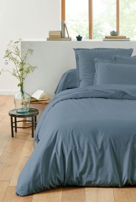 A DEMAIN Taie d'oreiller unie en coton jaune curry 63x63