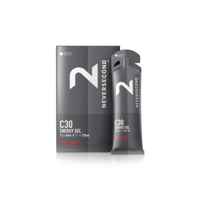 NEVERSECOND  Bo&icirc;te De Gels &eacute;nerg&eacute;tiques C30 Fruit Punch 60ml 12 Unit&eacute;s