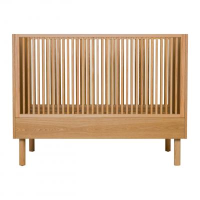 QUAX Lit b&eacute;b&eacute; &eacute;volutif 60x120 cm fr&ecirc;ne massif fonc&eacute; akaia