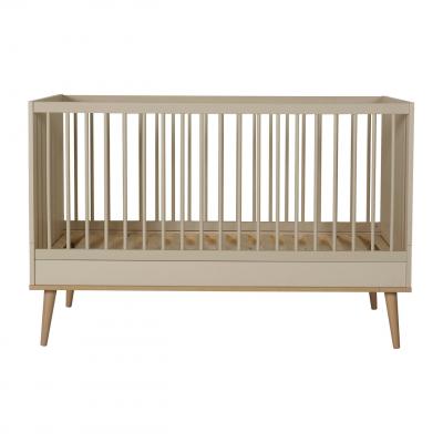 QUAX Lit B&eacute;b&eacute; 70x140 Cm Flow Argile Et Oak - 
