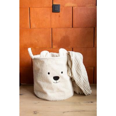 CHILDHOME Panier de rangement Teddy 40x40x40 cm &eacute;cru - 