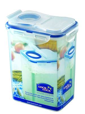 LOCK & LOCK Bo&icirc;te &agrave; farine 1.8 l avec couvercle flip verseur, Lock N Lock