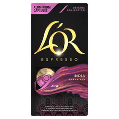 MAISON DU CAFE Caf&eacute; Capsules L'Or Espresso India X10 intensit&eacute; 10 compatible Nespresso&reg;* 