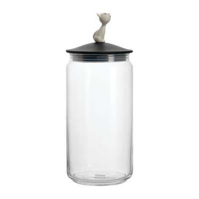 ALESSI  - R&eacute;cipient Mi&ograve; pour aliments pour chats, noir