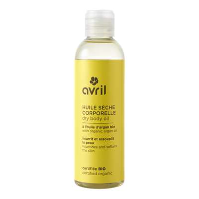 AVRIL Huile s&egrave;che corporelle &agrave; l'huile d'argan certifi&eacute;e BIO,  (200 ml)