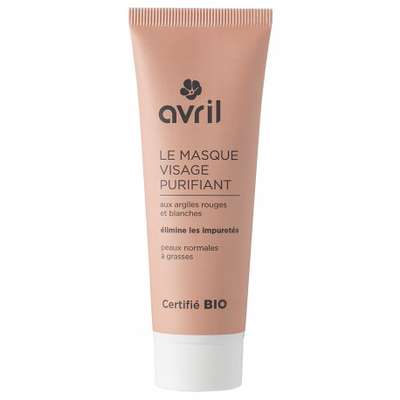 AVRIL  Masque Visage Purifiant Aux Argiles Bio 50 ml - Tube 50 ml