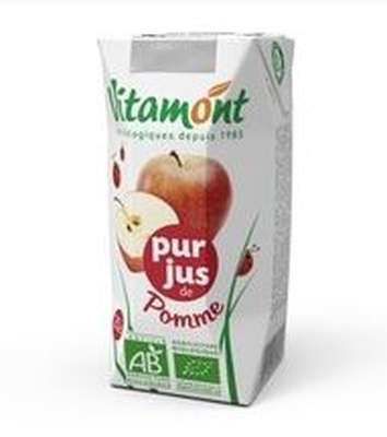 VITAMONT Pur jus de pomme BIO,  (20 cl)
