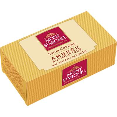 MONT ST MICHEL  savon cologne solide - ambr&eacute;e authentique - 125 g