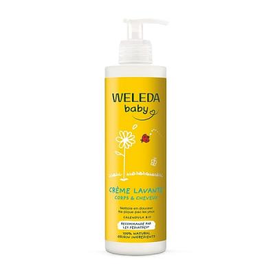 WELEDA  Baby Cr&egrave;me Lavante Corps et Cheveux 400 ml - Flacon-Pompe