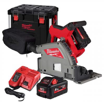 MILWAUKEE Scie plongeante 55 mm 18V 5.5Ah M18 FPS55-552P 4933478778 - 