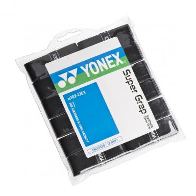 YONEX  Super Grap Ac102ex Tennis Overgrip 12 Units Noir