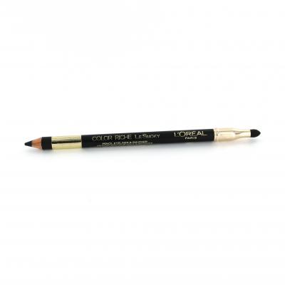 L OREAL L'Or&eacute;al Color Riche Le Smoky Crayon Yeux - 201 Black Velour
