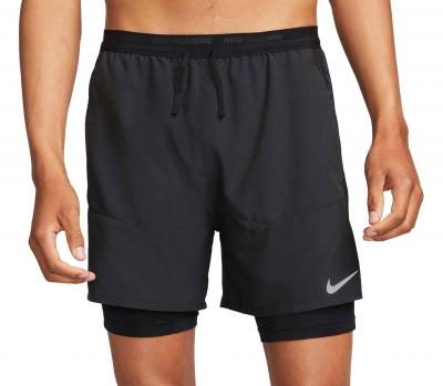 NIKE Short 2 en 1  stride 5in noir homme