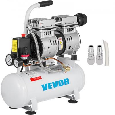 VEVOR Compresseur d'air Sans Huile 550W -  - 9L Compresseur Silencieux &agrave; Air Comprim&eacute;