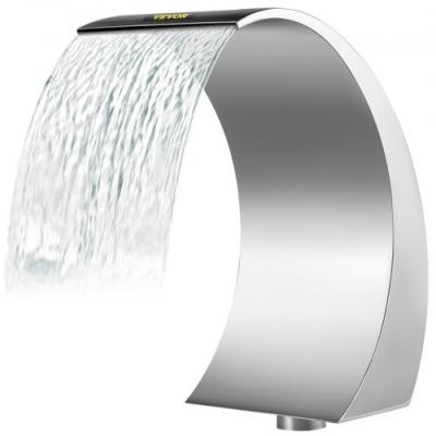 VEVOR Fontaine Cascade de Piscine en Acier Inoxydable  PQSB-6762 - Gris - 60cm de Hauteur