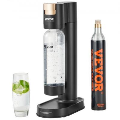 VEVOR  Machine &agrave; eau gazeuse, machine &agrave; eau p&eacute;tillante et soda pour gaz&eacute;ification domestique avec une bouteille PET de 1 L sans BPA, 1 cylindre de CO2, compatible avec le