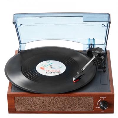 VEVOR  Platine vinyle Bluetooth tourne-disque vinyle 3 vitesses haut-parleurs 5 W