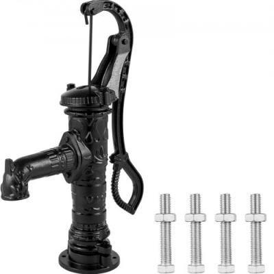 VEVOR  - Pompe &agrave; Eau &agrave; Main Fonte Fontaine Puits Ext&eacute;rieur 40 x 15 x 68 cm Noir