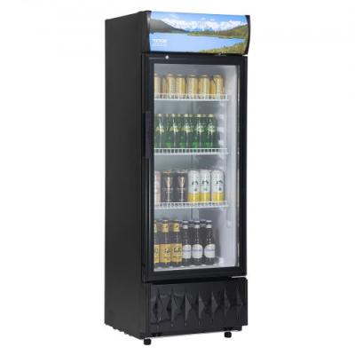 VEVOR  R&eacute;frigerateur &agrave; Boissons Commercial 195 L Frigo Vitrine Temp&eacute;rature 0-10 ? Armoire &agrave; Boisson R&eacute;frig&eacute;r&eacute;e avec 3 &Eacute;tag&egrave;res