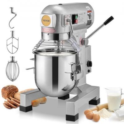 VEVOR  Robot P&acirc;tissier Commercial 14 L Batteur sur Socle &agrave; 3 Vitesses 550 W