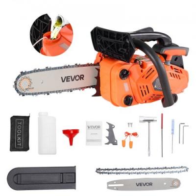 VEVOR Tron&ccedil;onneuse &agrave; Essence 305 mm--Tron&ccedil;onneuse Thermique 25 cc-750 W-Double R&eacute;servoir de Carburant