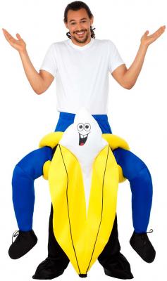 PL RH SMITH & SONS WIGMAKERS LTD TRADING AS SMIFFY S, Smiffys 47162 Piggyback Costume banane homme Jaune Taille unique