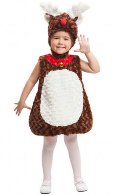 MY OTHER ME FUN COMPANY, SL Viving Costumes Teddy Reindeer Costume Marron 12-24 Months