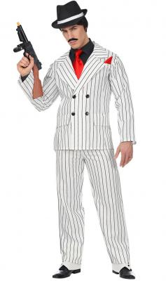 WIDMANN D&eacute;guisement XL de Gangster Blanc pour homme