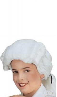 WIDMANN Perruque Marquis Enfant Flamme Retardante - Blanc