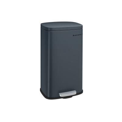 SONGMICS  Poubelle de cuisine avec p&eacute;dale, Gris verd&acirc;tre
