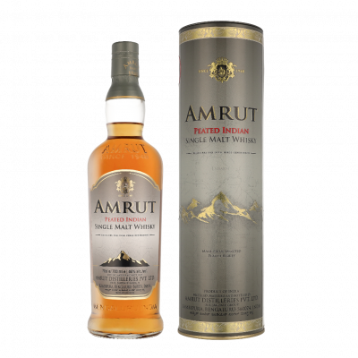 AMRUT Whisky   PEATED Indian Single Malt Whisky 46% Vol. 0,7l in Tinbox