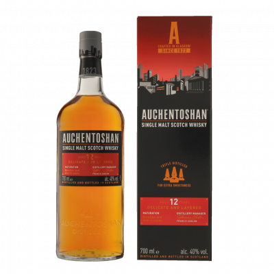AUCHENTOSHAN  12 Years 70cl Whisky + Coffret cadeau 