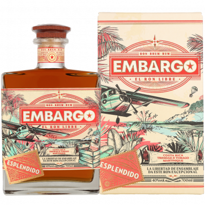 EMBARGO  Anejo Esplendido 0.70 liter Rhum + Coffret cadeau