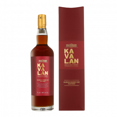KAVALAN Whisky   OLOROSO SHERRY OAK Single Malt Whisky 46% Vol. 0,7l en bo&icirc;te cadeau