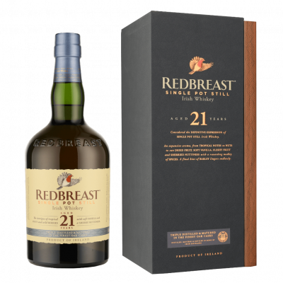 REDBREAST  21 Years Old Single Pot Still Irish Whiskey 46% Vol. 0,7l in Holzkiste