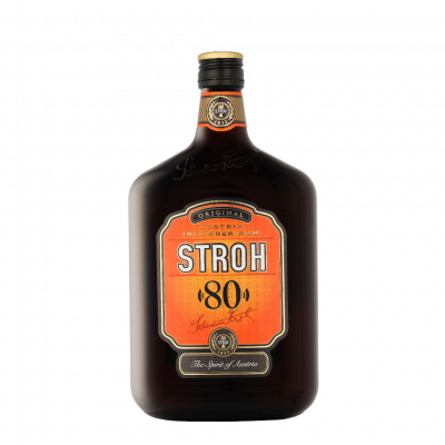 SEBASTIAN STROH Rhum de paille Stroh 80 Original Austria Inl&auml;nder Rum 80% Vol. 0,7l