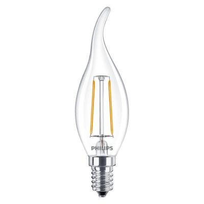 PHILIPS  Corepro LEDcandle E14 Flamme Filament Claire 2W 250lm - 827 | Remplacement 25W