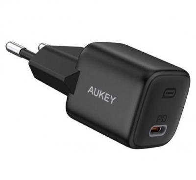 AUKEY  - Chargeur Mini USB-C Power Delivery 20W - Noir
