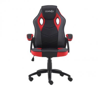 GEAR4U  Rook - Si&egrave;ge gamer / Chaise gaming - Rouge / Noir 