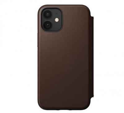 NOMAD  - &Eacute;tui portefeuille iPhone 12 Mini - Marron