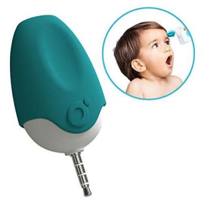 OBLUMI  Tapp Thermom&egrave;tre digital infrarouge Bleu / Blanc